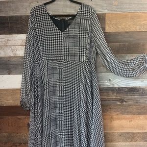 Pura Seta by Mirina Rinaldi Houndstooth dress